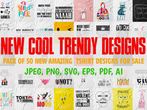 Pack of 50 new trendy designs for sale.