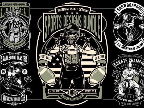 29 Sports Tshirt Designs Bundle