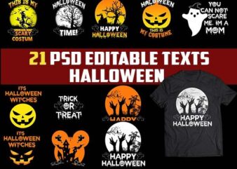 21 Halloween Bundle buy TSHIRT Designs psd file editable text and layers png file 4500X5400 PX