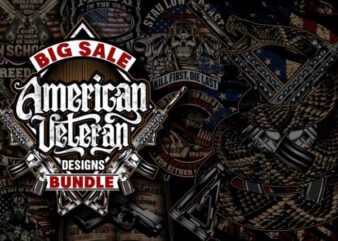 Big Sale American Veteran Bundle t shirt template