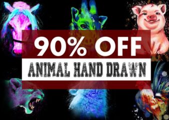 Super Cool Animal Hand Drawn Bundle – 33 Designs