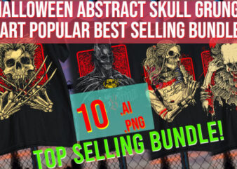 Halloween Abstract Skull Grunge Art Popular Best Selling Bundle graphic t shirt