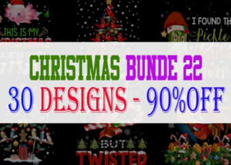 Christmas Bundle 22 – 30 designs – 90% OFF