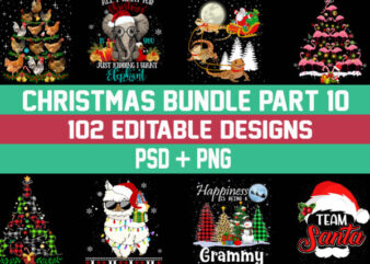 Christmas Bundle 10 – 101 designs – 90% OFF