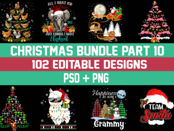 Christmas Bundle 10 – 101 designs – 90% OFF