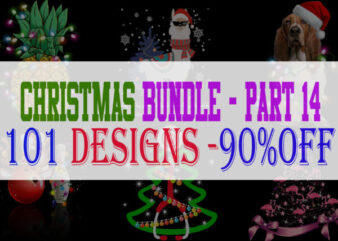Christmas Bundle 14 – 101 designs – 90% OFF