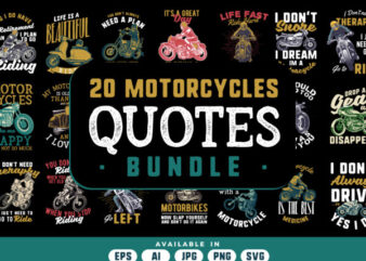 20 Motorcycle quotes bundle
