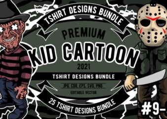 25 kid cartoon tshirt designs bundle #9_3