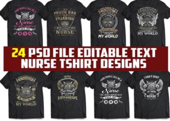 24 tshirt designs bundle Nurse Update resolution 4.500×5.400 pixels