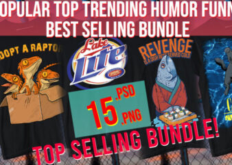 Poppular Summer Top Trending Humor Best Selling Funny Modern Designs 15 PSD + PNG