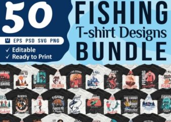 Fishing t shirt design bundle, T-shirt design vector packs, fishing t shirt, fishing design, svg, png, pod,