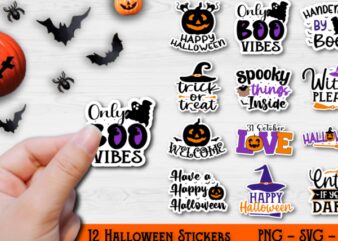 Halloween Sticker Bundle | 12 Stickers