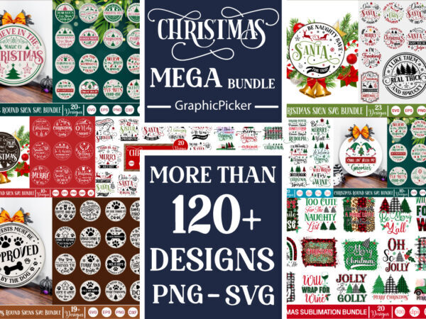 Christmas Mega Bundle, Christmas mega bundle, christmas big bundle, christmas T-shirt Big Bundle, christmas Sublimation Bundle, In the