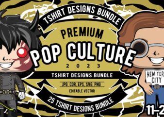 25 pop culture tshirt designs bundle #11_2