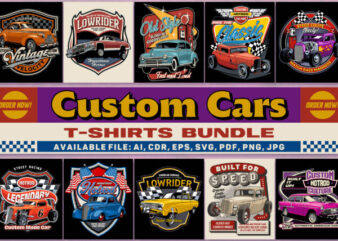 Best Custom Cars T-shirts Bundle