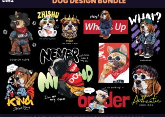 Dogs Designs, T-shirt Design bundle, Streetwear Designs, Aesthetic Design, dog shirt designs, Graphics Tees, DTF, DTG, SVG & PNG Designs